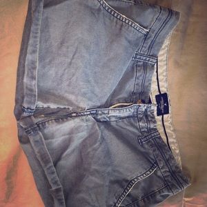 American eagle crew shorts in blue
